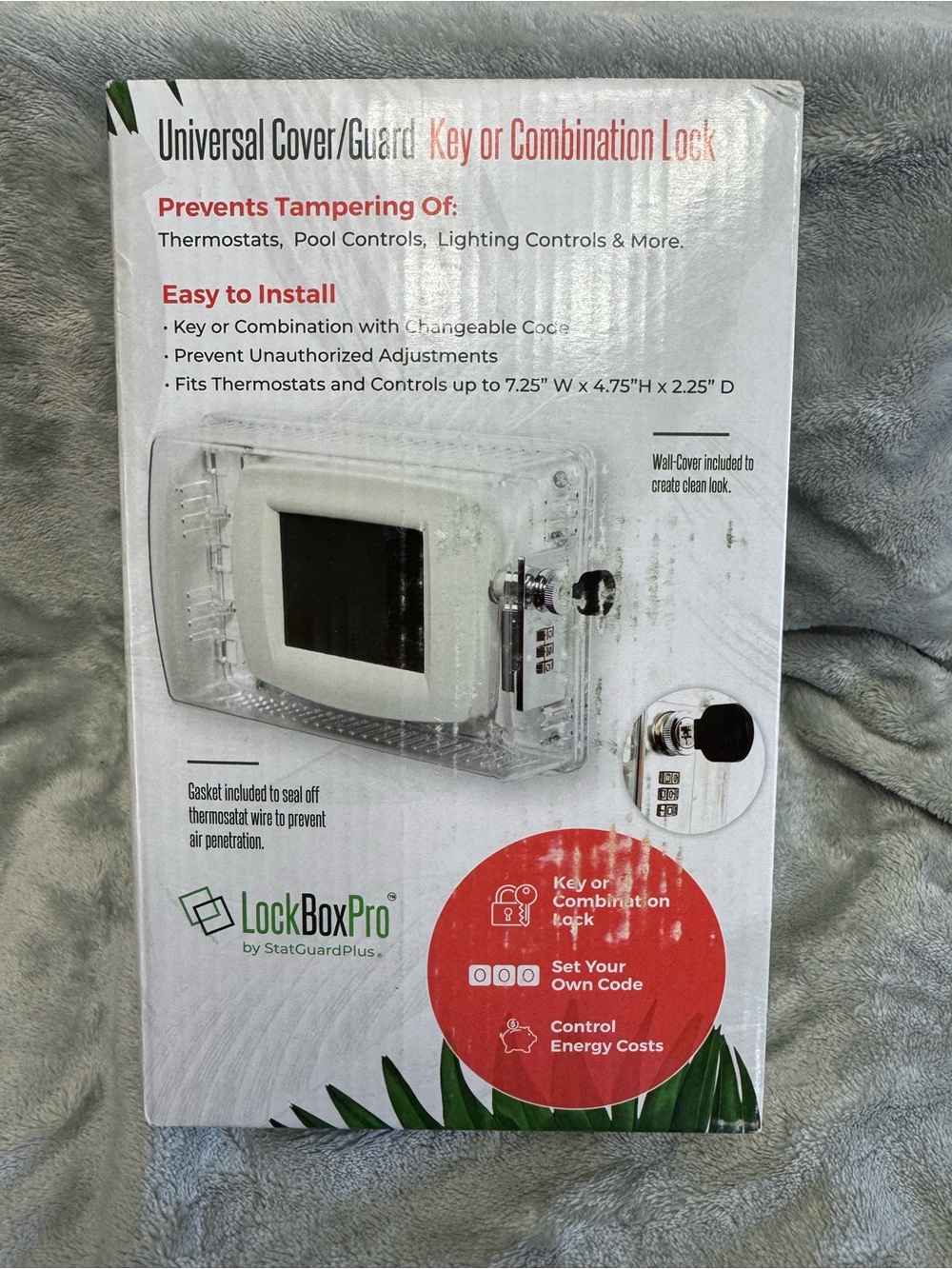 Universal Thermostat Cover - Clear